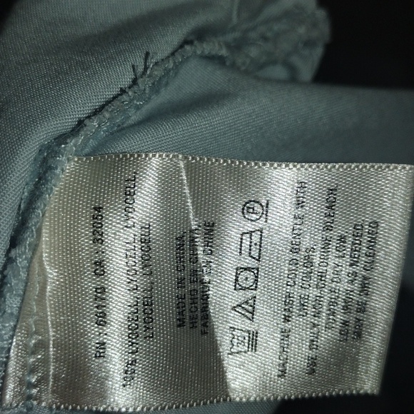 HOLDING HORSES Faux Wrap 100% Lyocell Collared Baby Blue Popover Top 6 - Picture 5 of 6